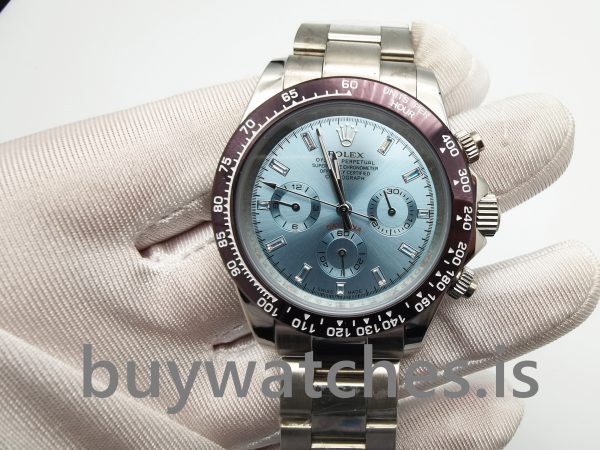 Rolex Daytona 116506 Lichtblauw automatisch 950 platina herenhorloge