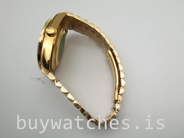 Rolex Day-Date 128348rbr 36 mm goud met diamanten, uniseks automatisch horloge