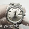 Rolex Day-Date 128239 Heren 36 mm automatisch horloge met diamanten wijzerplaat