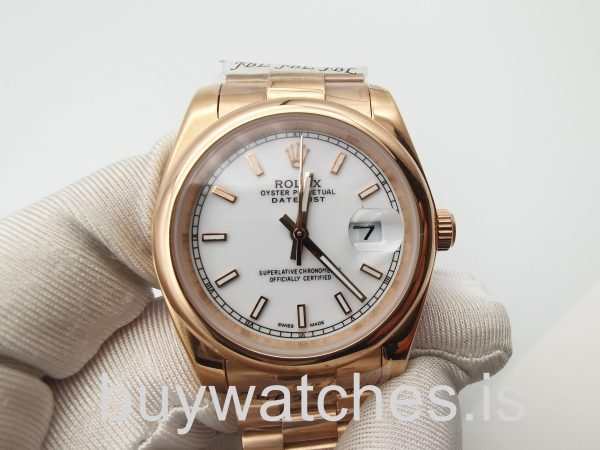 Rolex Datejust 4467 Unisex 36 mm 18k roségoud automatisch horloge