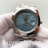 Rolex Day-Date 228206 Mans 40 mm automatisch stalen horloge met blauwe wijzerplaat