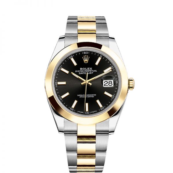 Rolex Datejust 126303 Zwart 41mm Automatisch horloge van roestvrij staal
