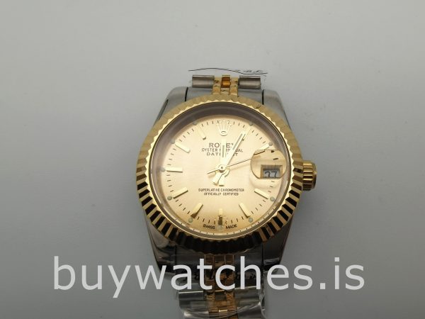 Rolex Datejust 179173 Ladies 26mm Goud automatisch stalen horloge