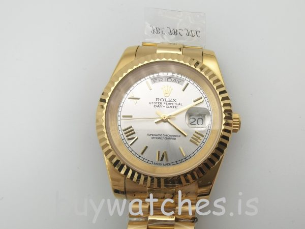Rolex Day-Date II 218238 Automatisch 41 mm geelgouden stalen herenhorloge