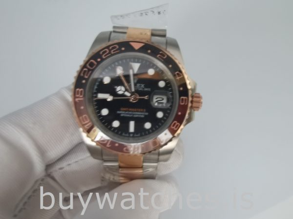 Rolex GMT-Master 126711 Herenhorloge van 40 mm met zwarte wijzerplaat