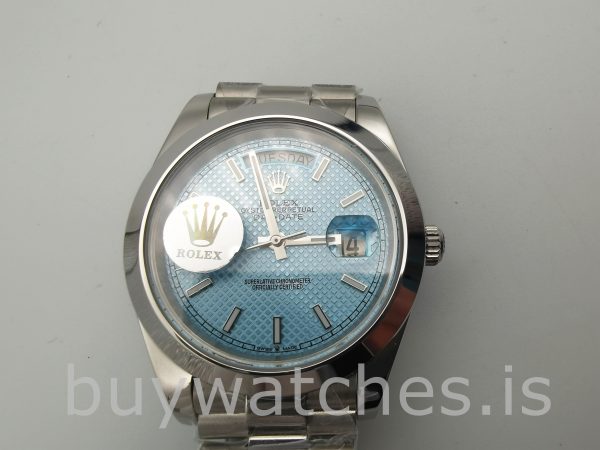 Rolex Day-Date Blue Stk Smth Men 40mm 3255 automatisch horloge