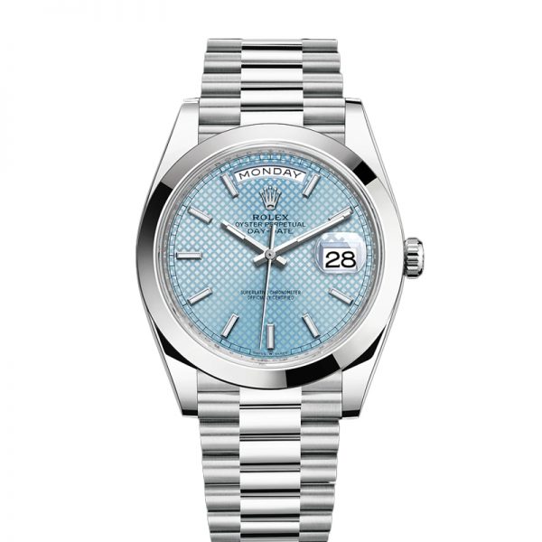 Rolex Day-Date Blue Stk Smth Men 40mm 3255 automatisch horloge