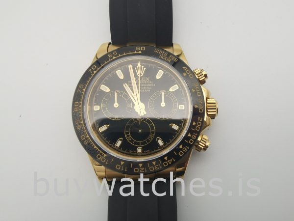 Rolex Cosmograph Daytona Heren zwarte wijzerplaat 40 mm automatisch horloge